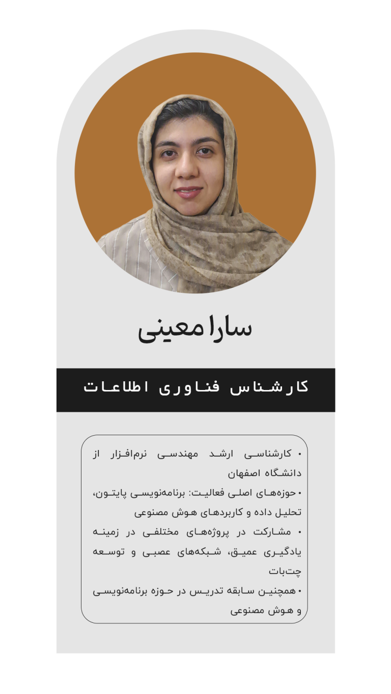 شرکت دانش بنیان بین المللی افتخار مدیران خاورمیانه | کارگزار معاونت علمی و فناوری ریاست جمهوری 25 سارا معینی